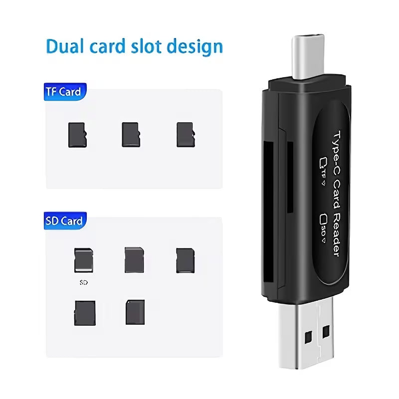 4in1 USB Card Reader | Type C/USB A