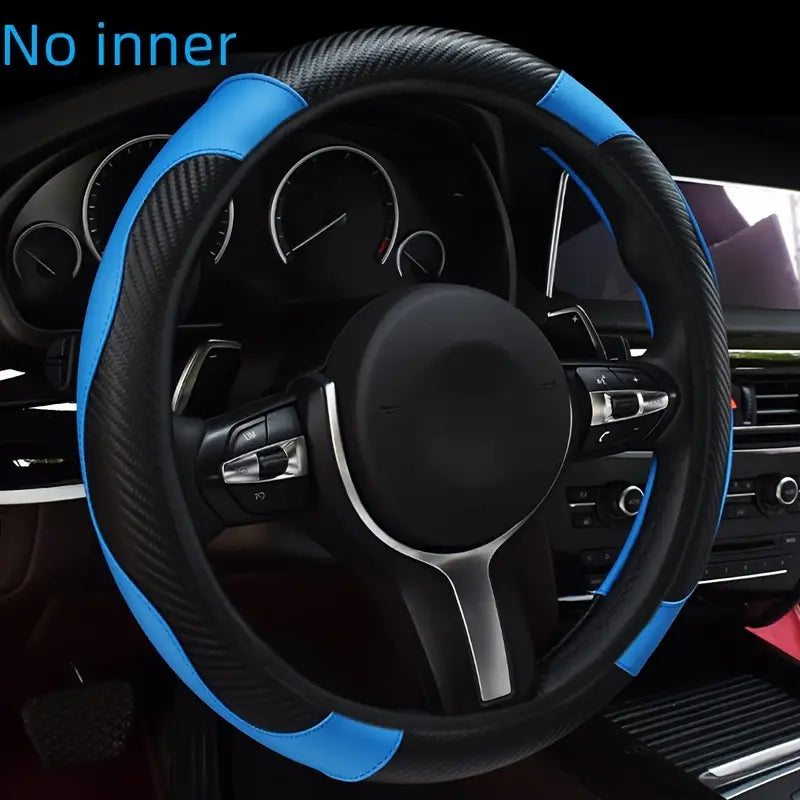 Elastic PU Leather Steering Wheel Cover,