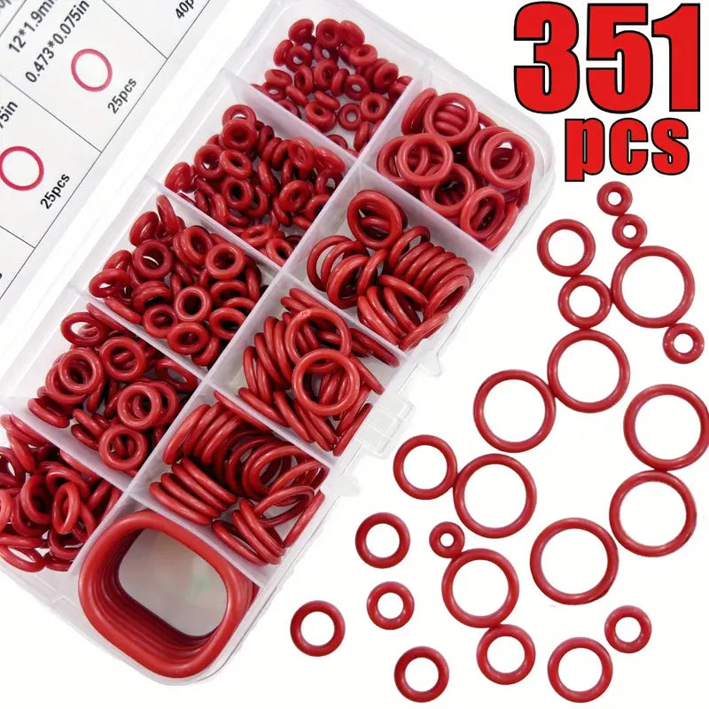 351pcs Silicone O-Ring Seal Gasket Set