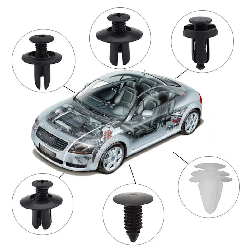 100pcs Universal Car Fastener Clips