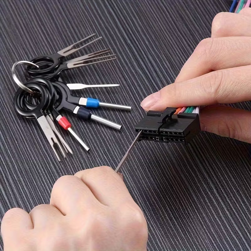 11pcs car plug circuit board wire harness terminal removal tool