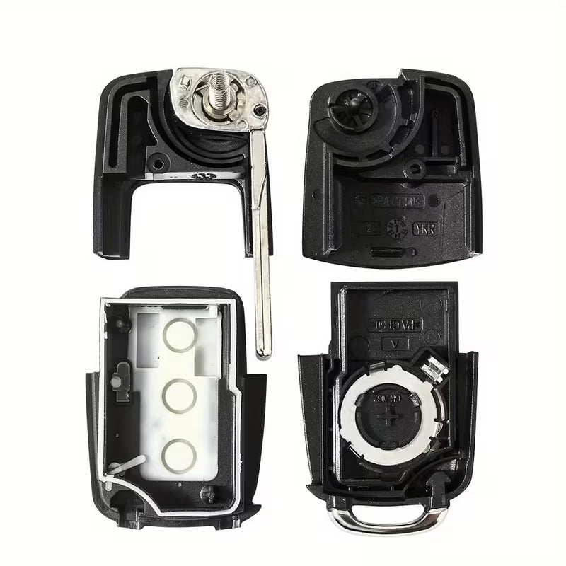 Button Folding Car Remote Key Flip Folding Key Shell Case