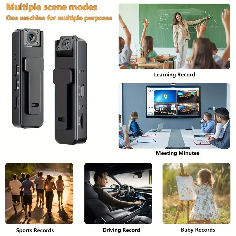 1080P True HD Mini Camera with Infrared Night Vision