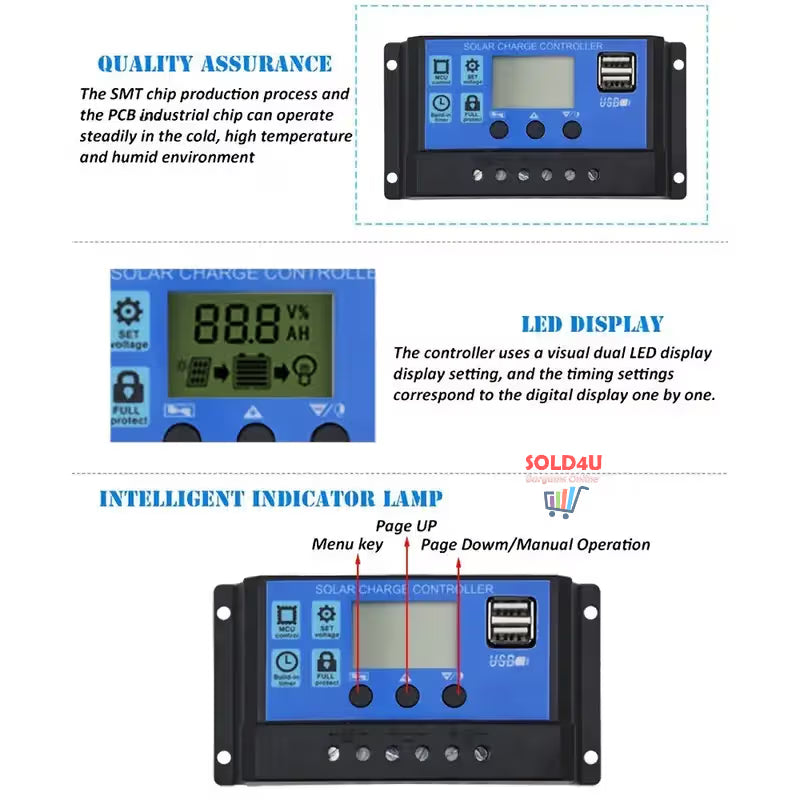 Solar Charge Controllers 100A