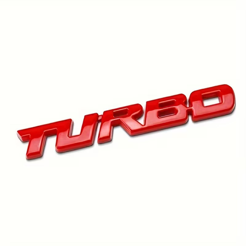 TURBO Metal Car Sticker Badge