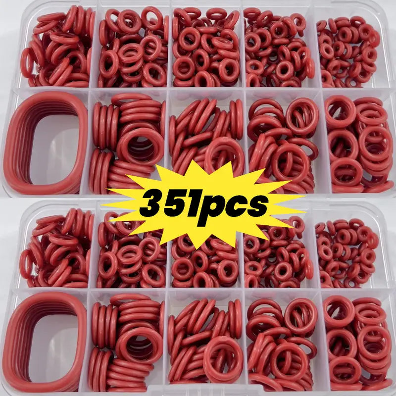 351pcs Silicone O-Ring Seal Gasket Set