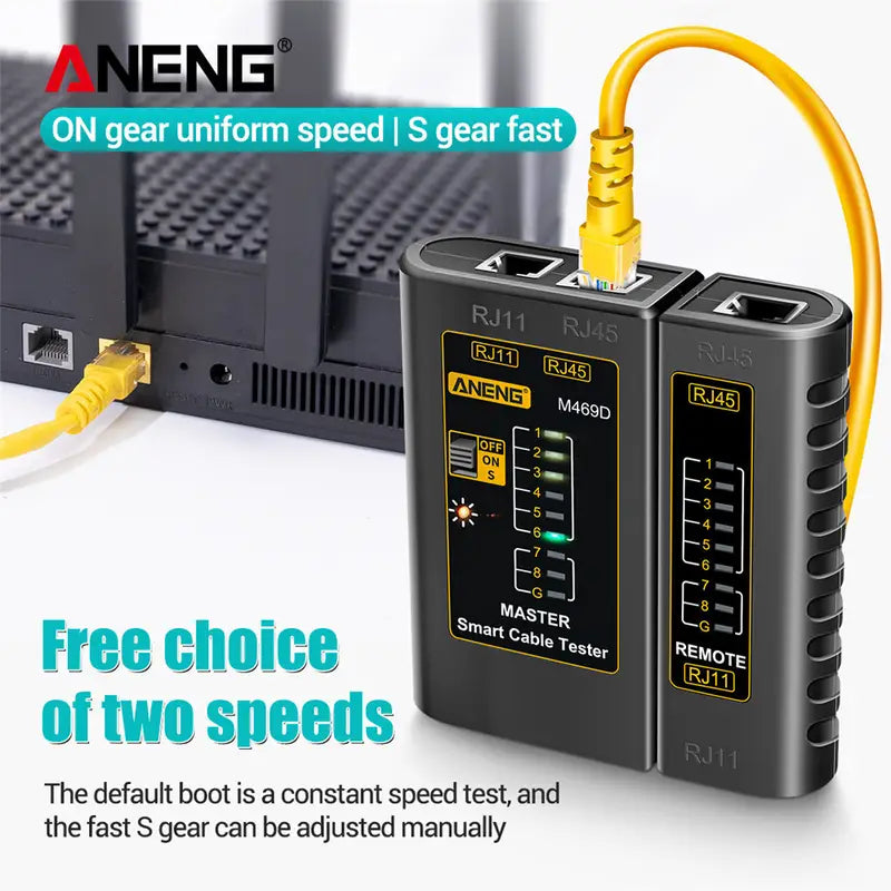 ANENG M469D RJ45 Cable Tester Network Line And Telephone Line