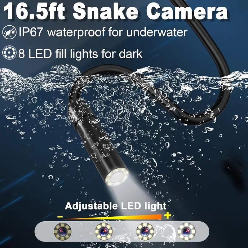 BINAZON 1080P HD Borescope Camera with Light