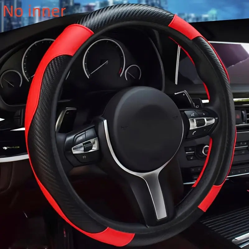 Elastic PU Leather Steering Wheel Cover,