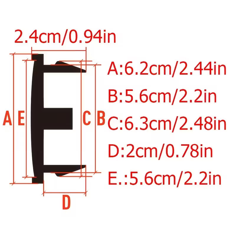 Set of 4 Universal 62Mm Car Wheel Hub Center Caps