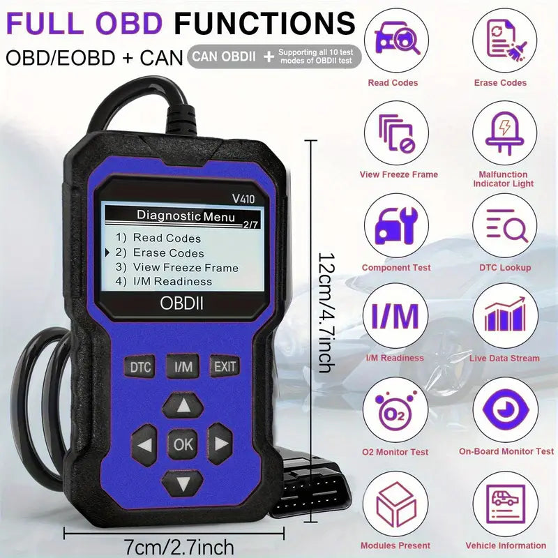 V410 OBD2 Scanner Diagnostic Tool