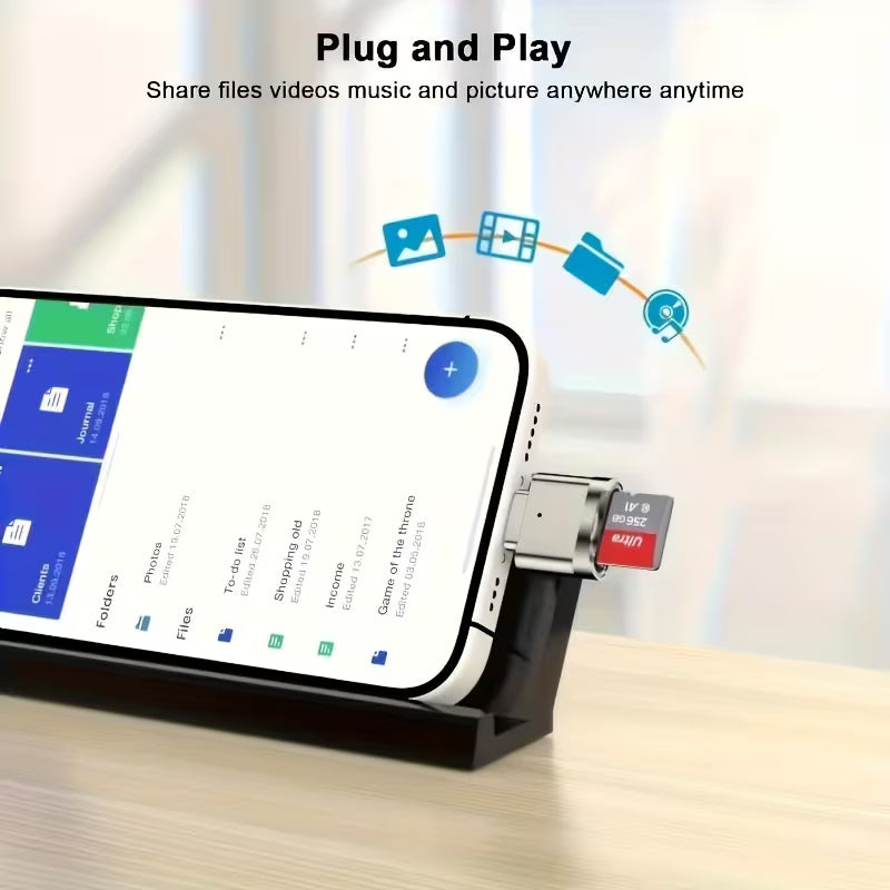 Mini USB C Micro Card Reader