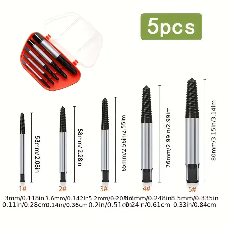 5pcs Screw Extractor Set