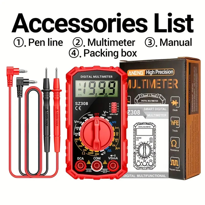Mili high-precision digital display multimeter,