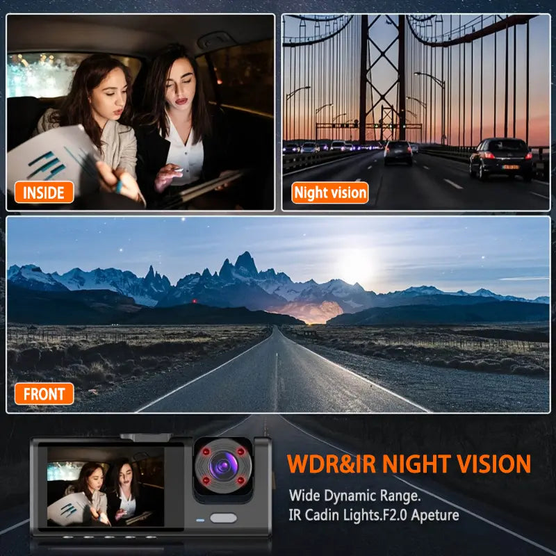 OTNG Dual Dash Cam Front & Rear 1080P/720P HD Car Dash Camera