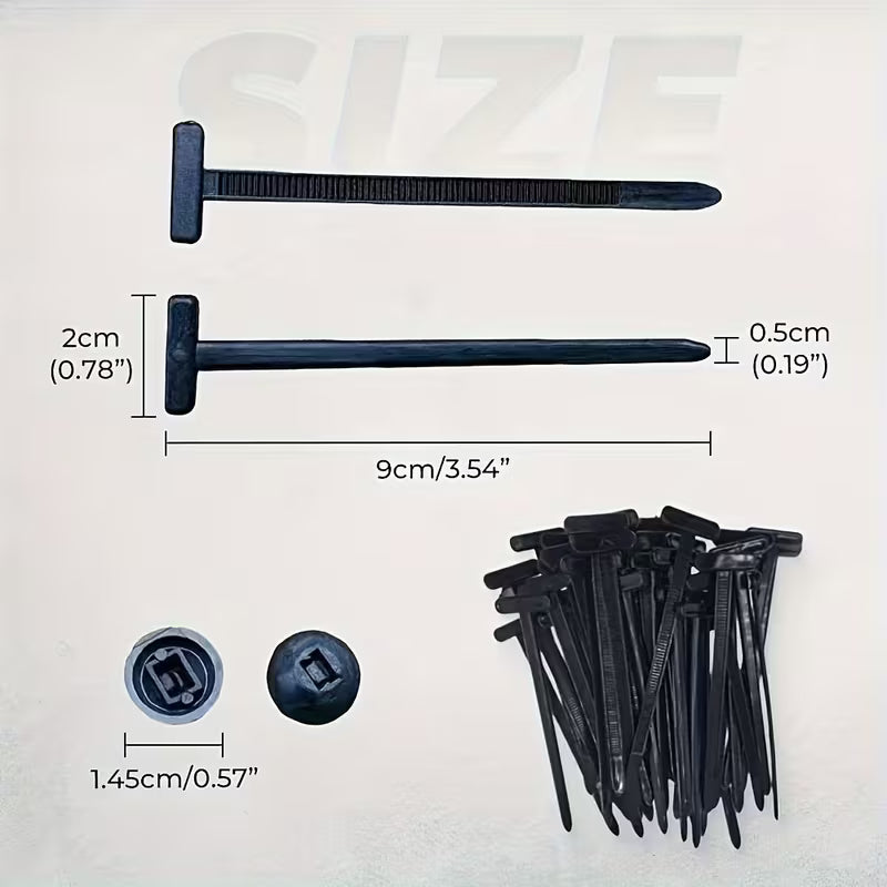 Heavy-Duty Nylon Cable Ties with Zipper Pull