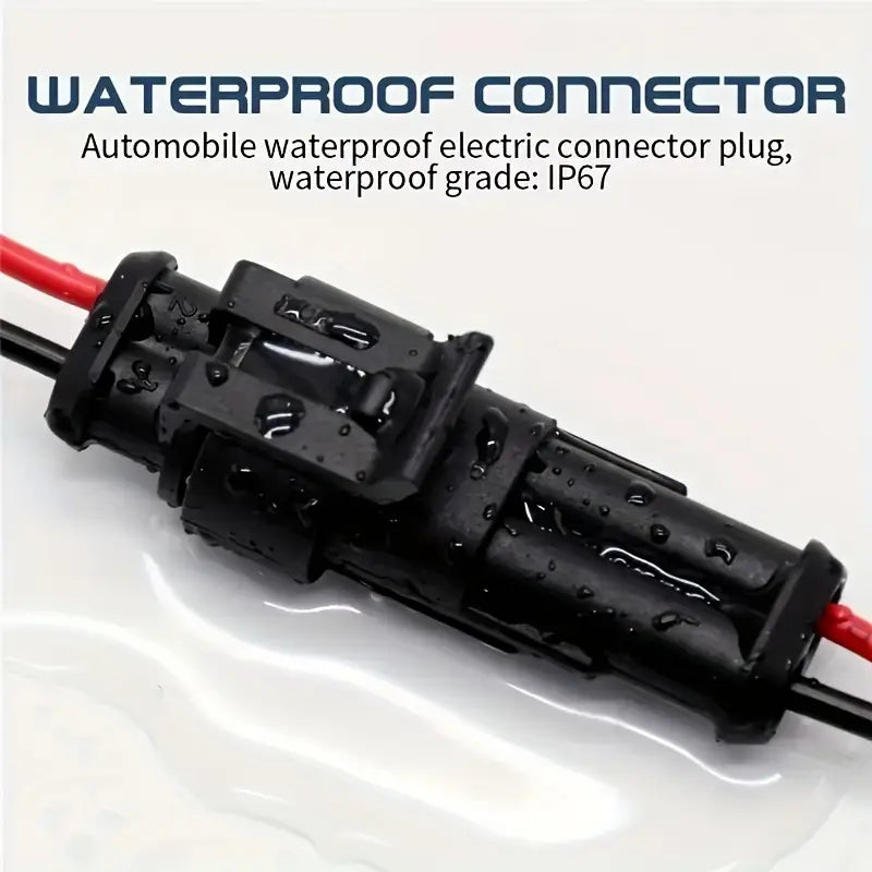 10pcs/ 5pairs 2 Pin Way Electrical Connector,