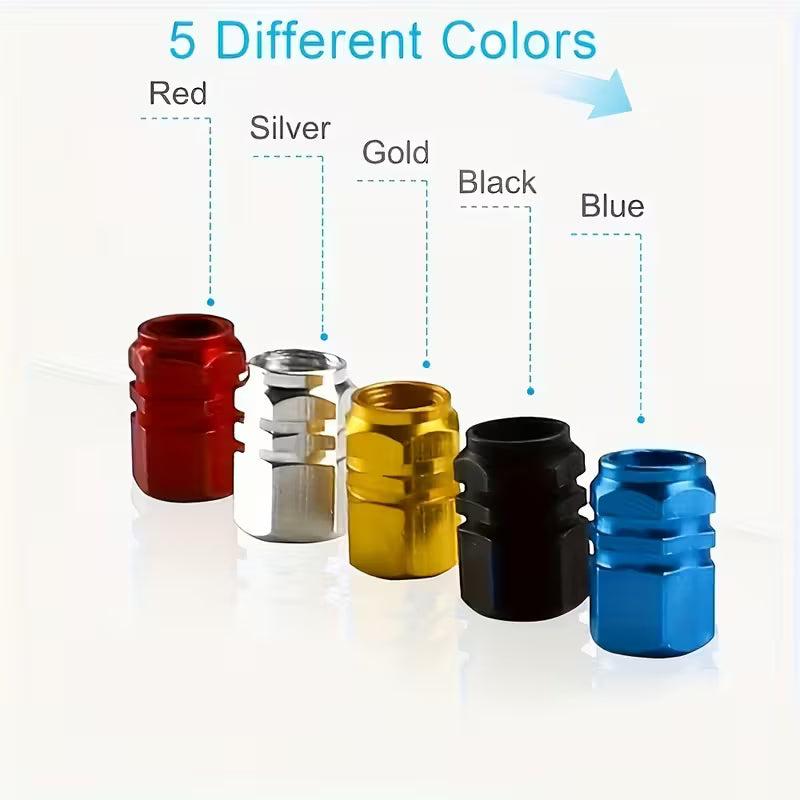 Durable Stainless Steel Valve Stem Caps