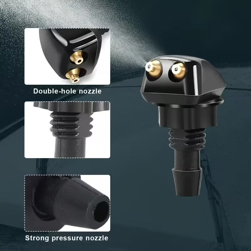 2pcs Windshield Washer Spray Nozzles