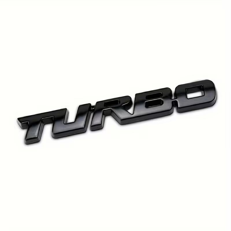 TURBO Metal Car Sticker Badge
