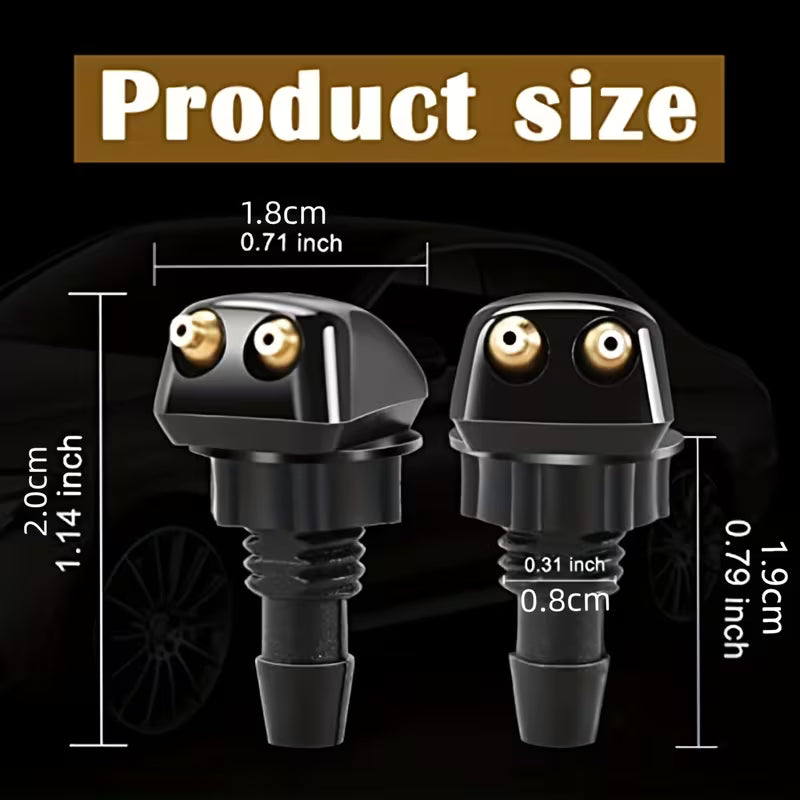 2pcs Windshield Washer Spray Nozzles