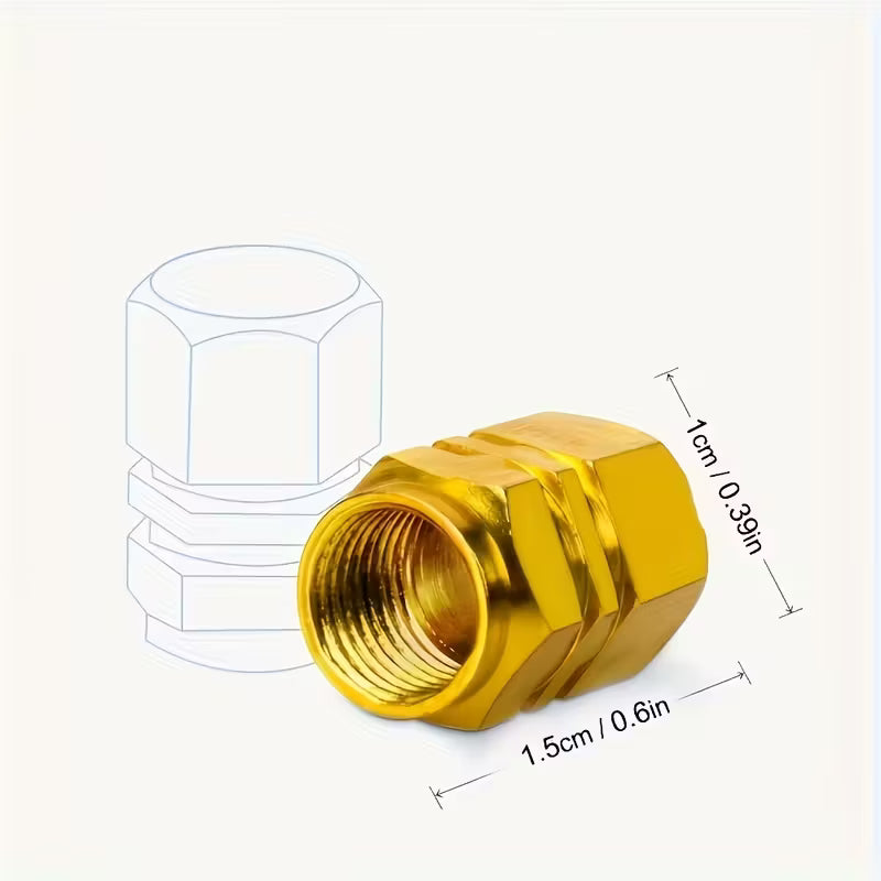 Durable Stainless Steel Valve Stem Caps