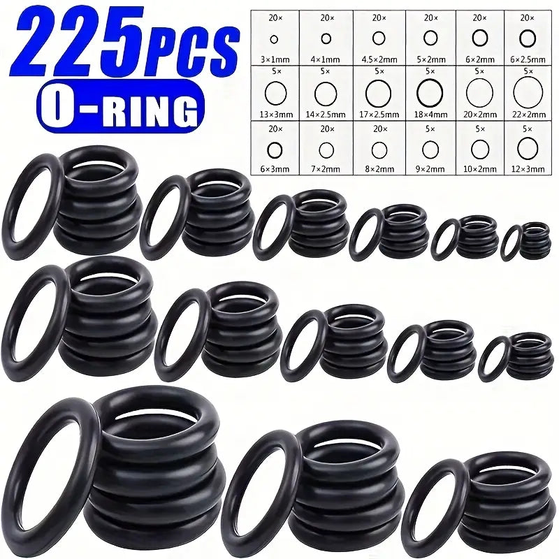225pcs O-Ring Set